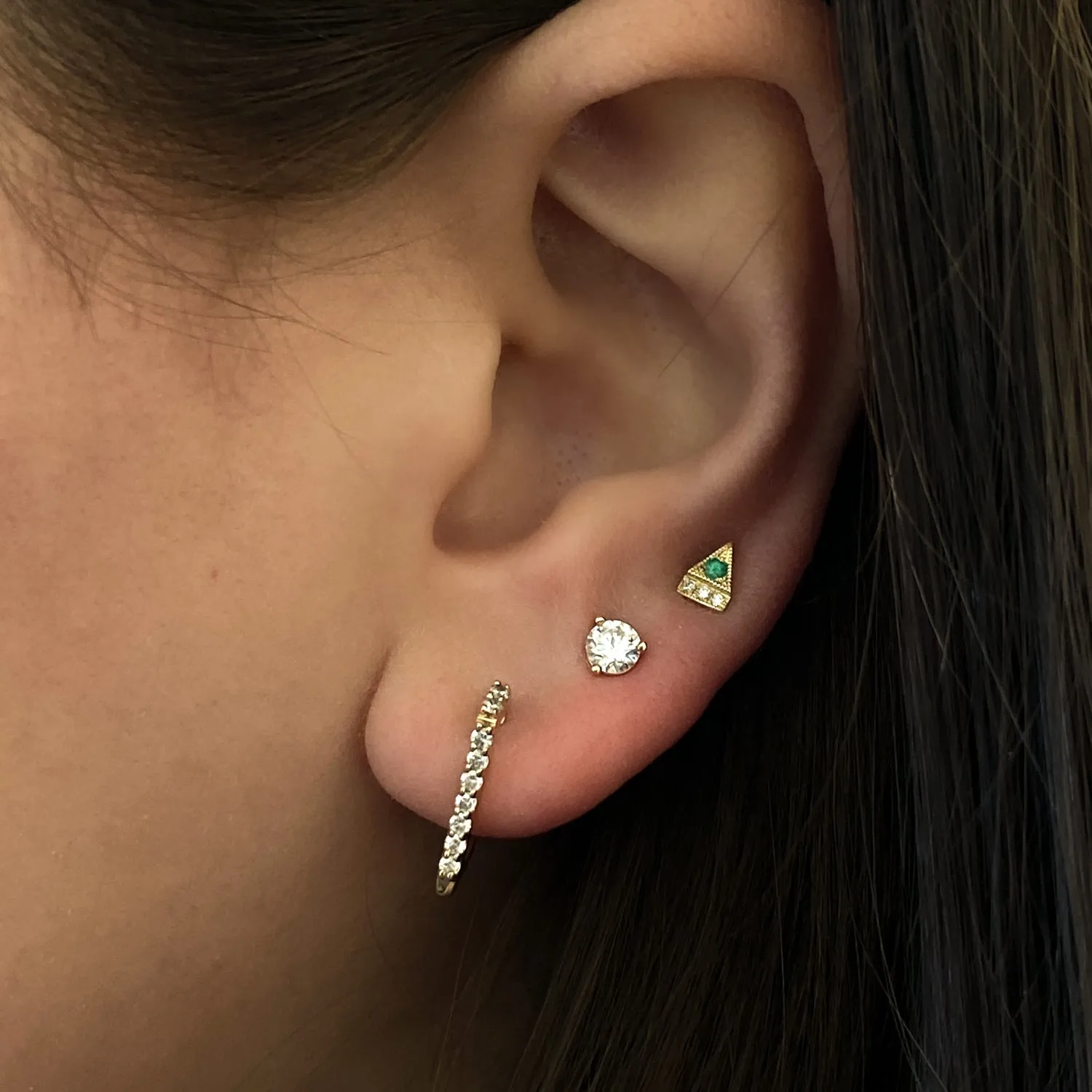 0.50 tcw Three-Prong Diamond Solitaire Studs