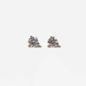 0.50 tcw Three-Prong Diamond Solitaire Studs