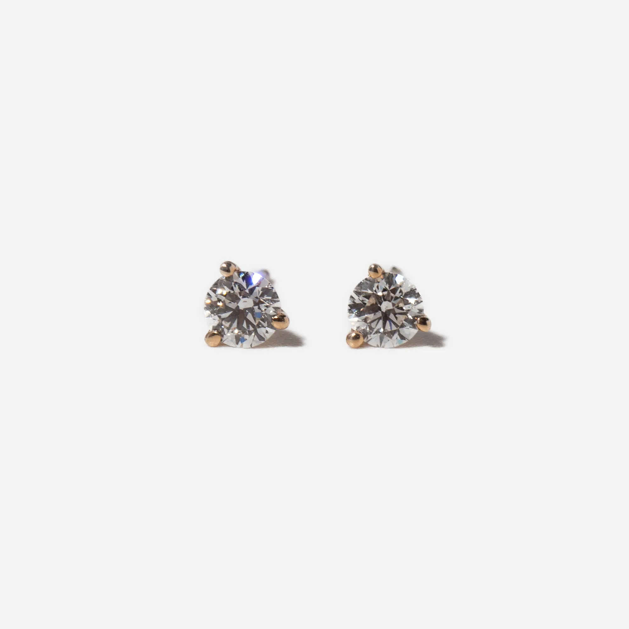 0.50 tcw Three-Prong Diamond Solitaire Studs