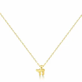 14k Gold Mini Chai Necklace