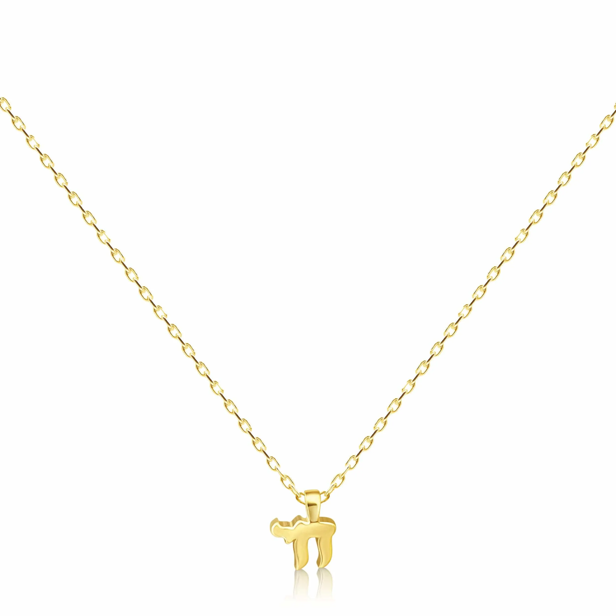 14k Gold Mini Chai Necklace