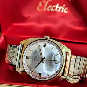 1969 TIMEX Electric Wristwatch Ref. 9444 Watch - In Box! New Battery!