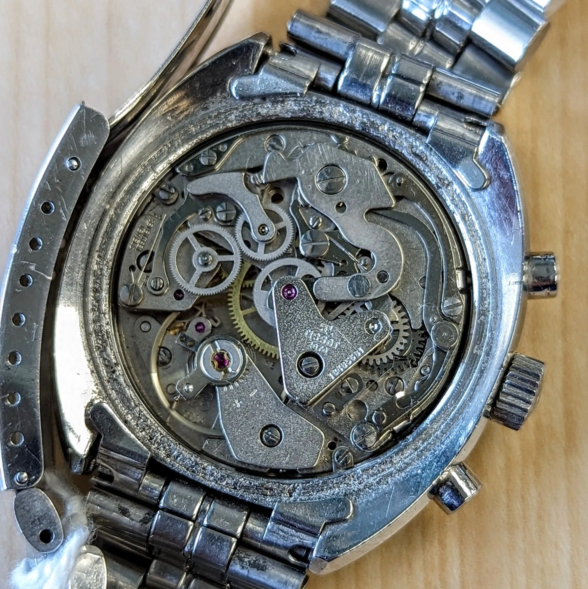 1970s TISSOT Seastar Navigator Chronograph Watch Ref. 40522 Cal. Valjoux 7734 Wristwatch - Original Bracelet