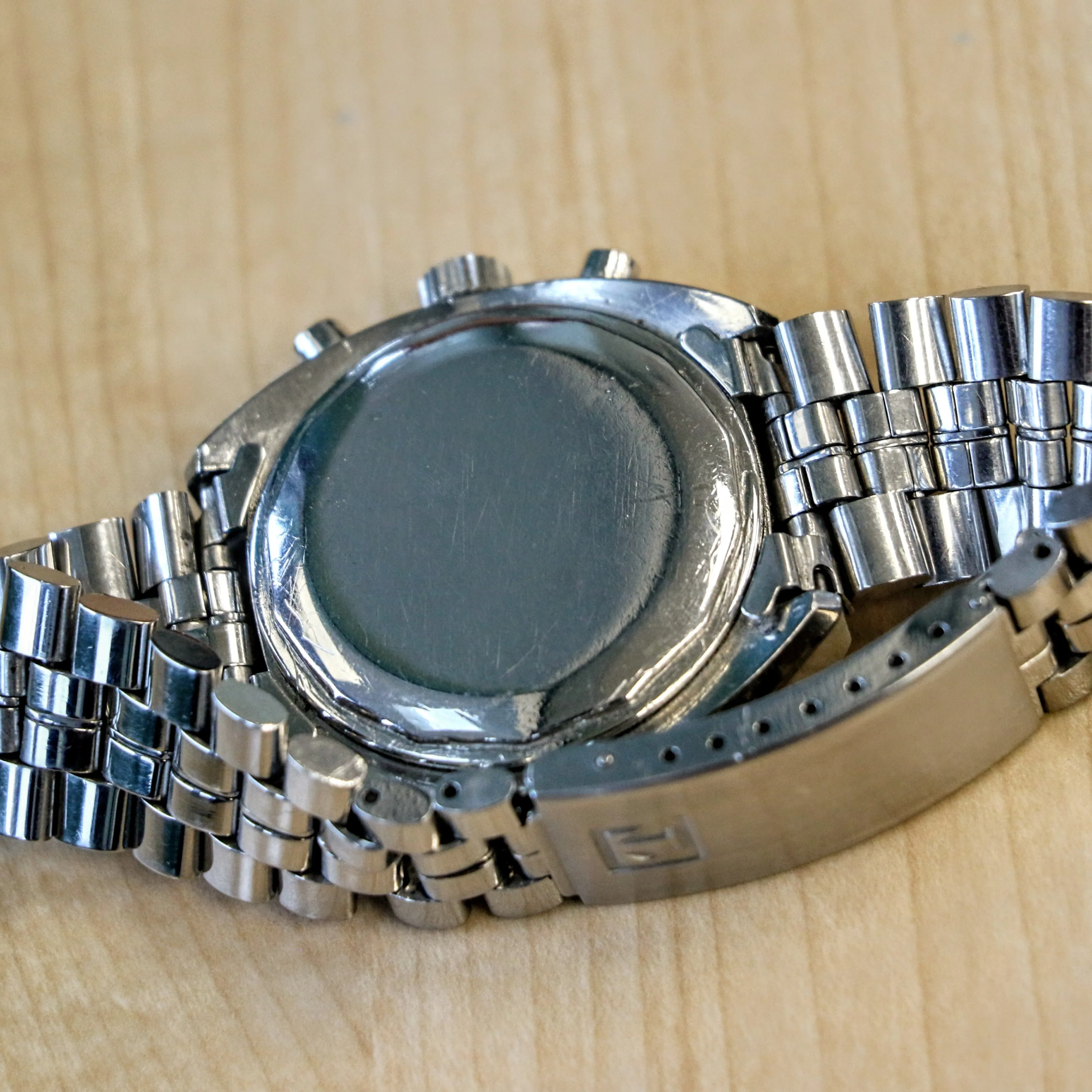 1970s TISSOT Seastar Navigator Chronograph Watch Ref. 40522 Cal. Valjoux 7734 Wristwatch - Original Bracelet