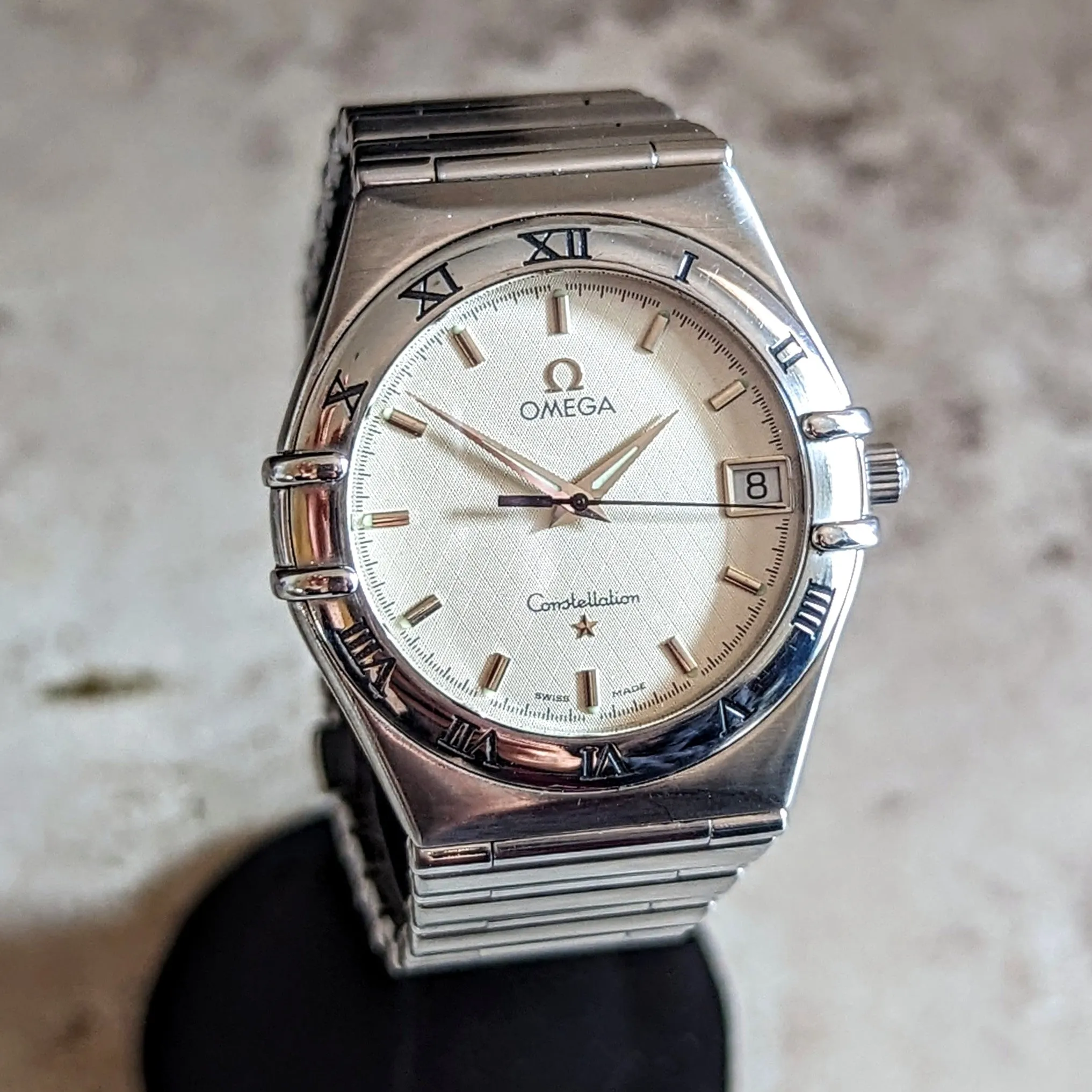 1998 OMEGA Constellation Wristwatch Ref. 396.1201 Date Indicator Watch