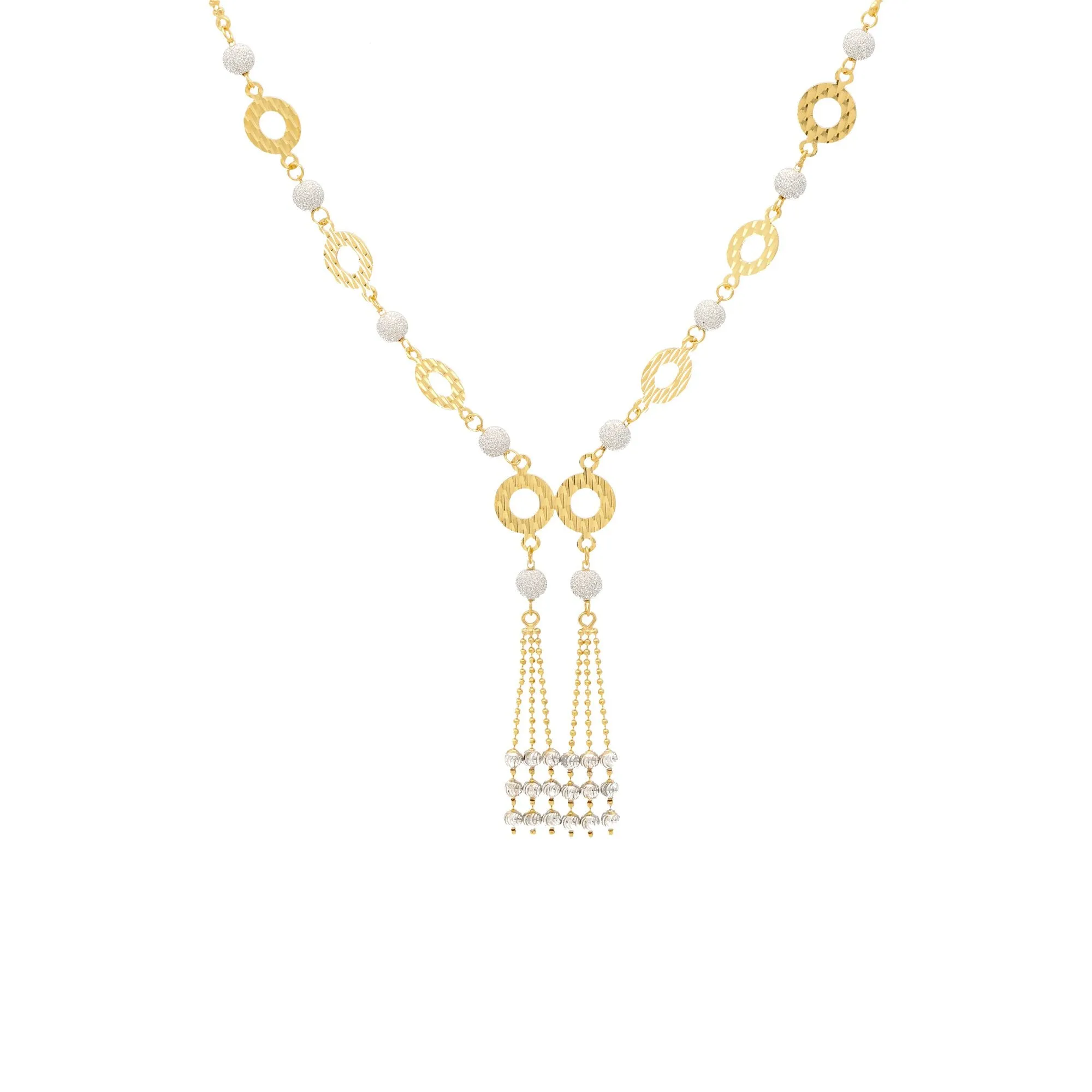22K Yellow & White Gold Donna Jewelry Set