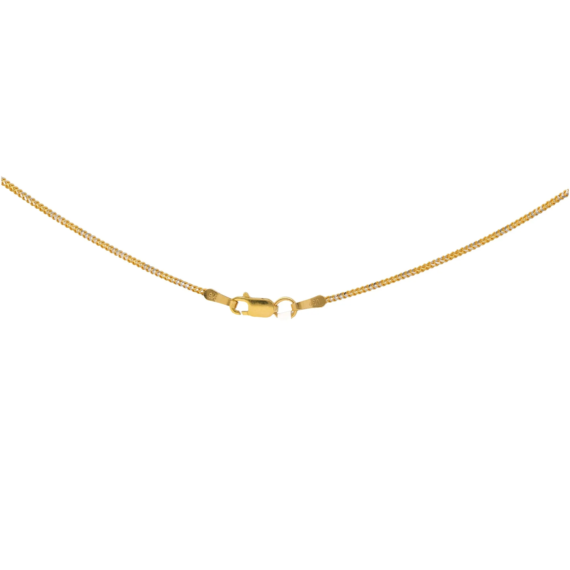 22K Yellow Gold & CZ Fancy Pendant Set (13.5gm)