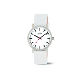 3651-02 - Unisex Titanium White Dress Watch