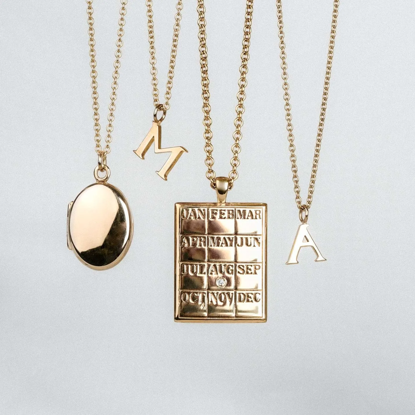 A Letter Gold Necklace