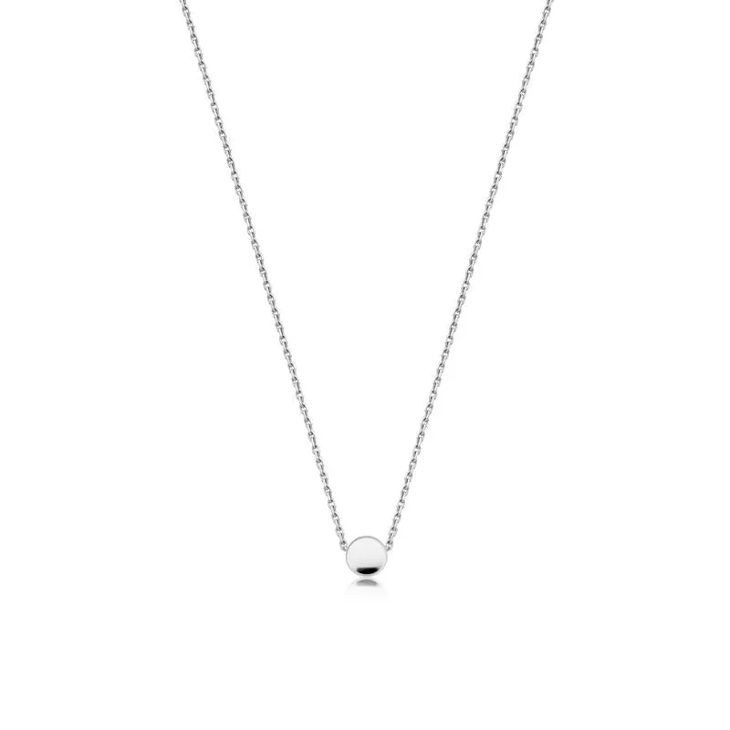 Achara Minimalist Small Button Necklace