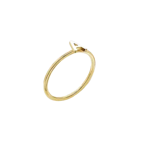 Amare Wear Initial Stackable Rings 14K Gold