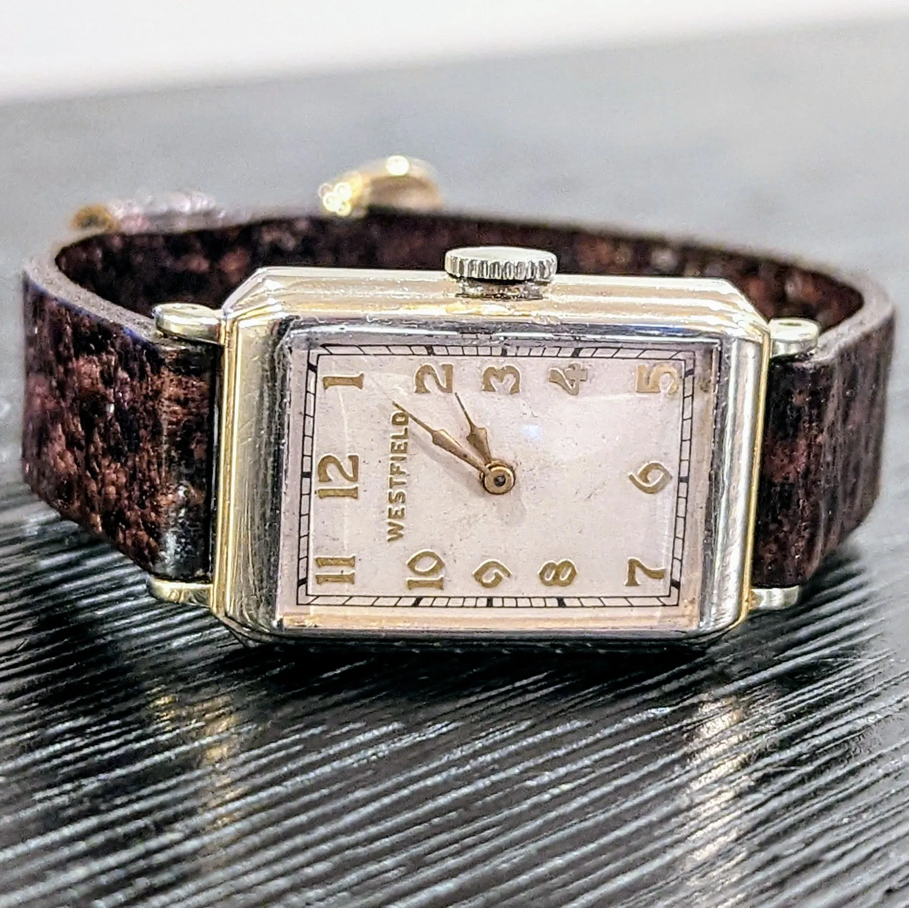 Art Deco WESTFIELD Wristwatch by Bulova Cal. 6AW Vintage Men's Watch