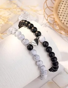 Attire Club Couple Magnetic Attraction Bracelets for Women Men