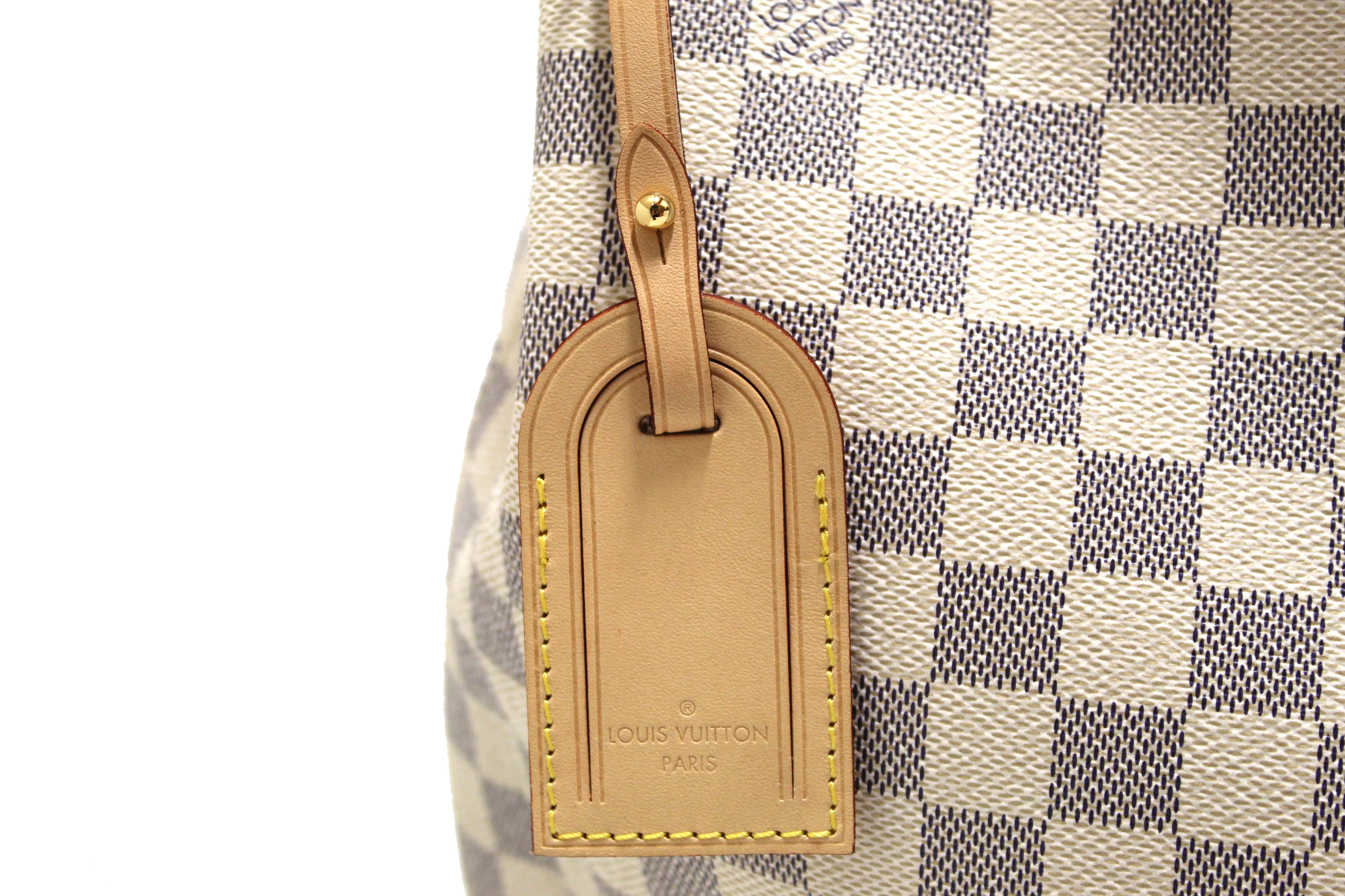 Authentic Louis Vuitton Damier Azur Graceful MM Hobo Shoulder Bag