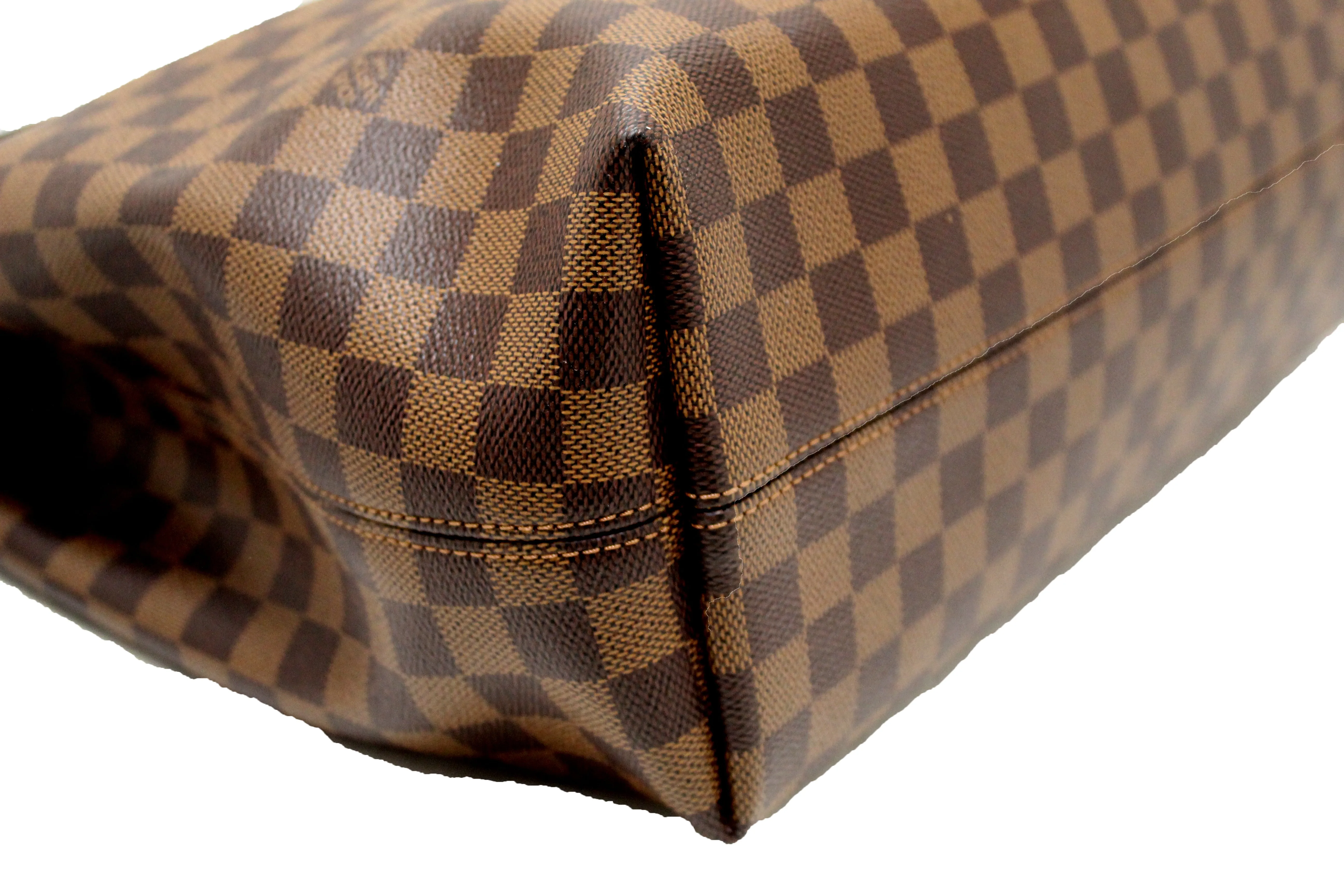 Authentic Louis Vuitton Damier Ebene Graceful MM Hobo Shoulder Bag