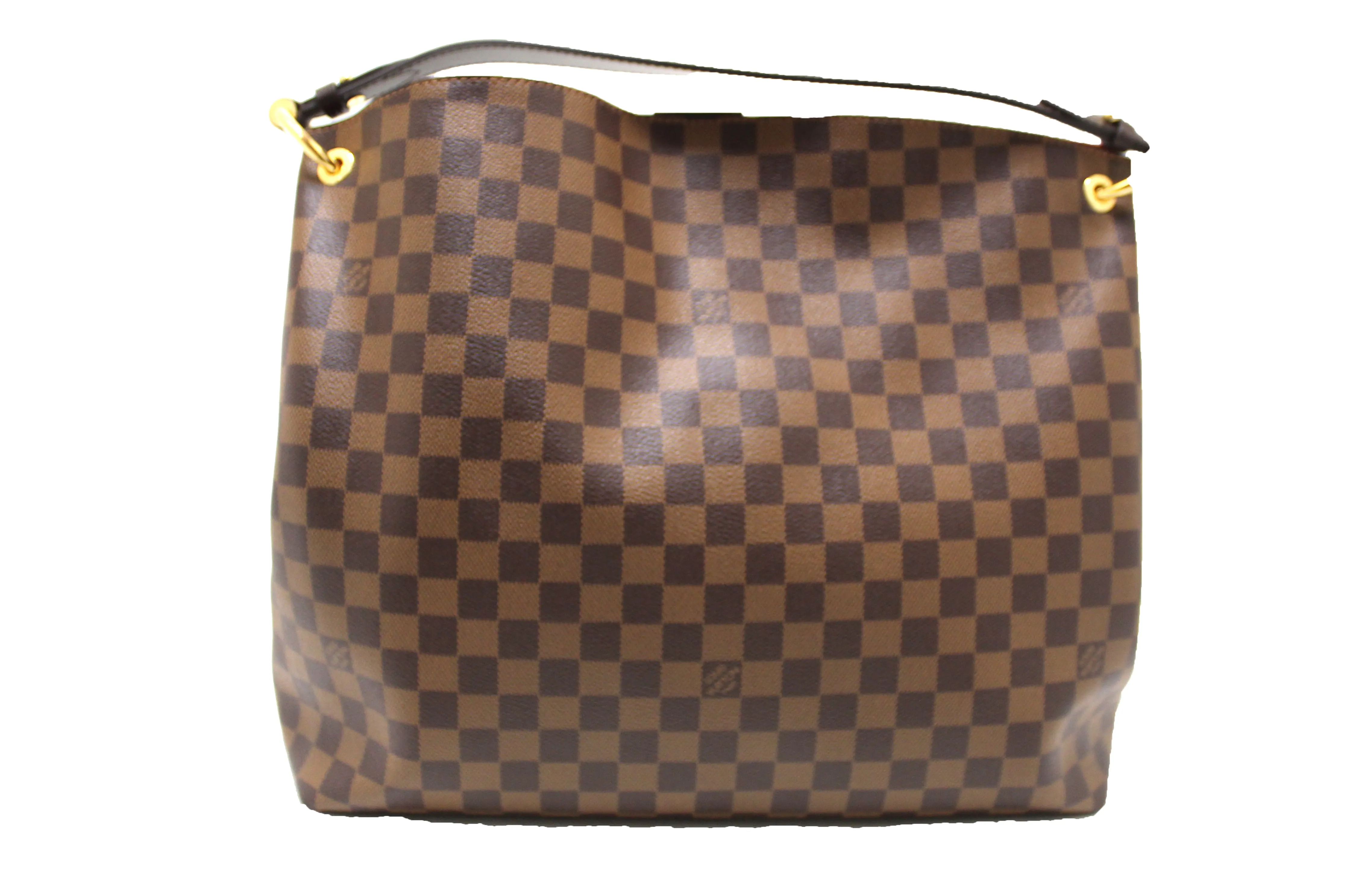 Authentic Louis Vuitton Damier Ebene Graceful MM Hobo Shoulder Bag