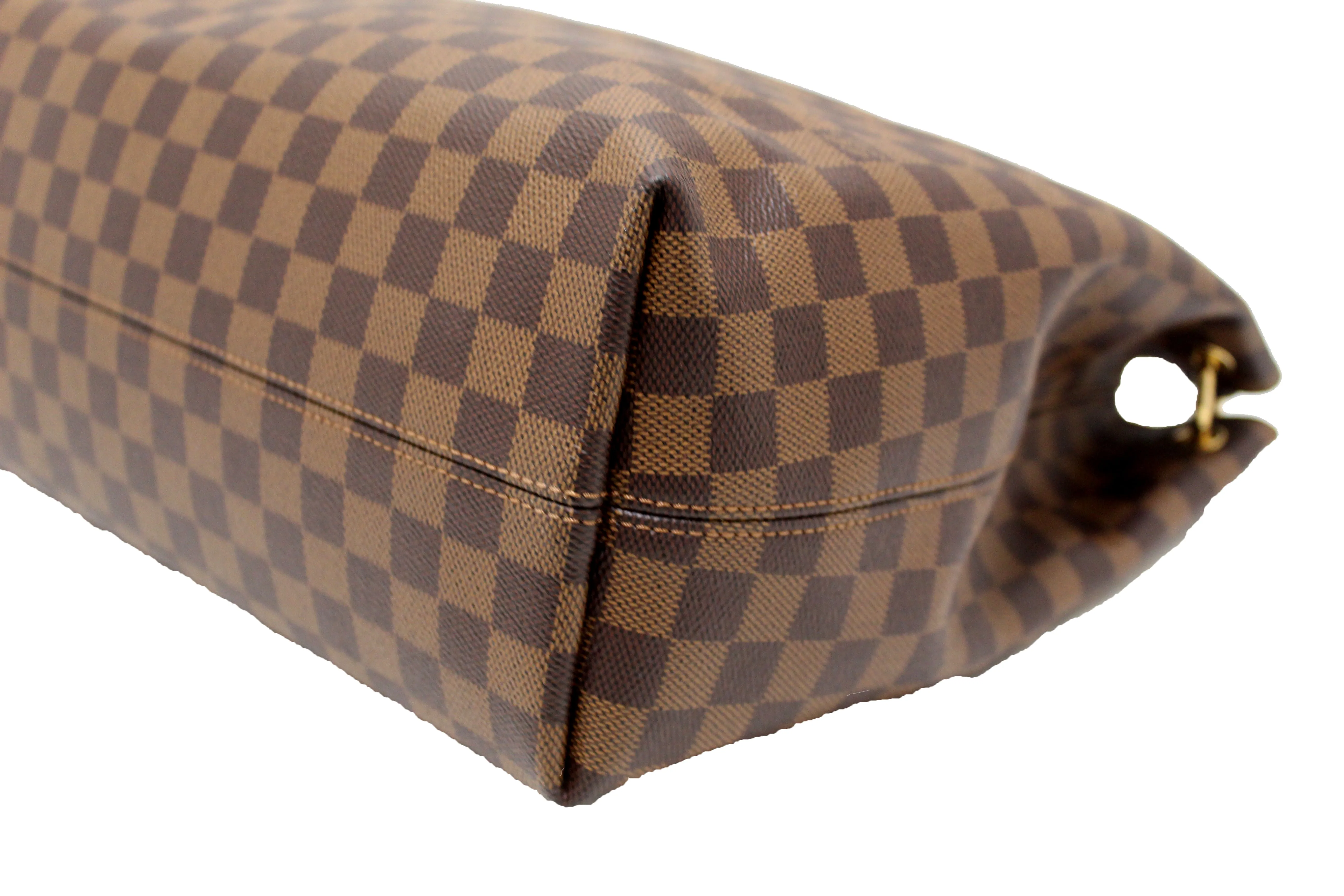 Authentic Louis Vuitton Damier Ebene Graceful MM Hobo Shoulder Bag