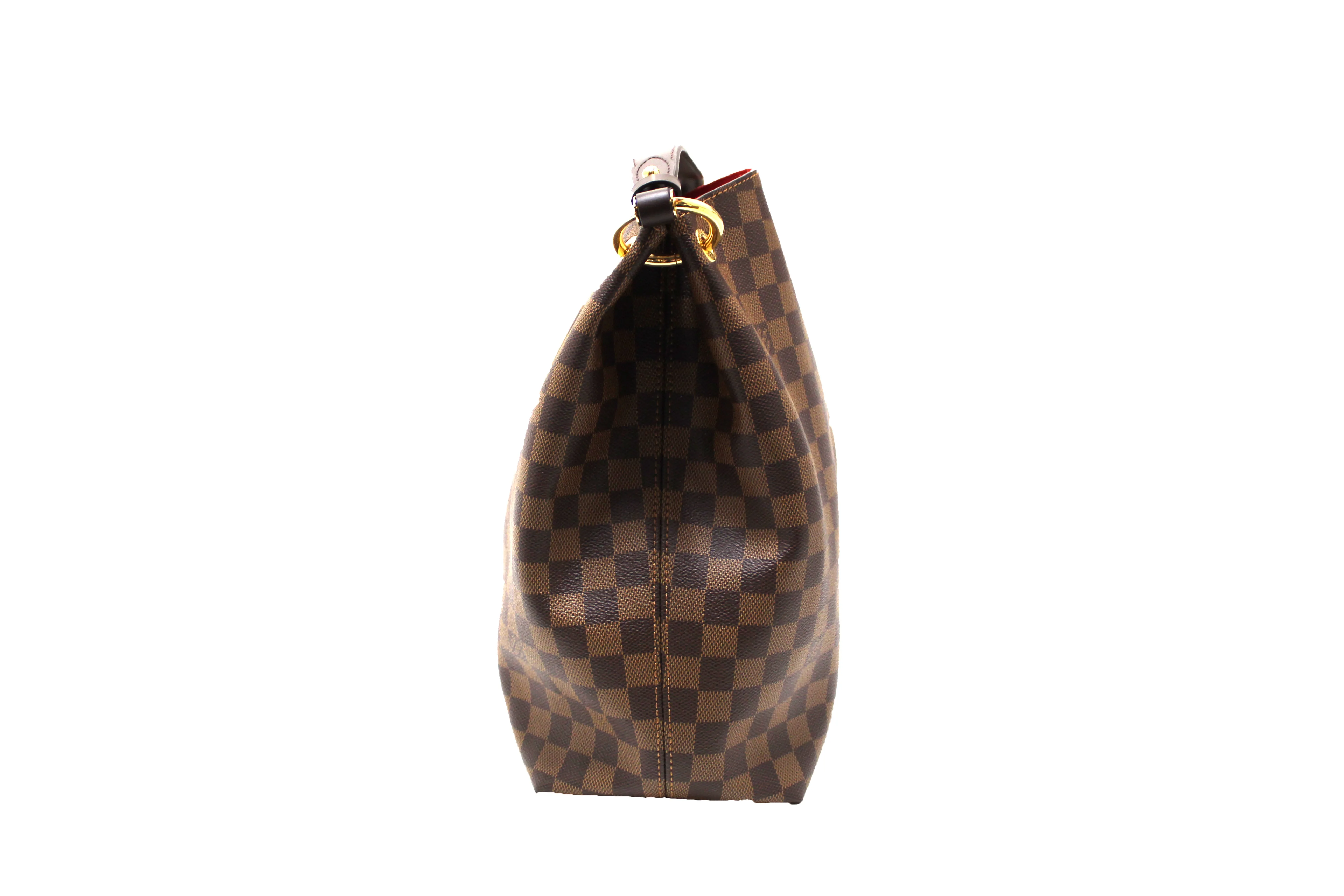 Authentic Louis Vuitton Damier Ebene Graceful MM Hobo Shoulder Bag