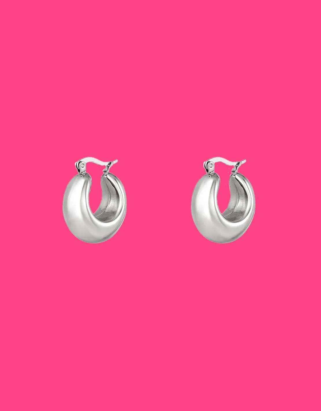 Bold hoop earrings small
