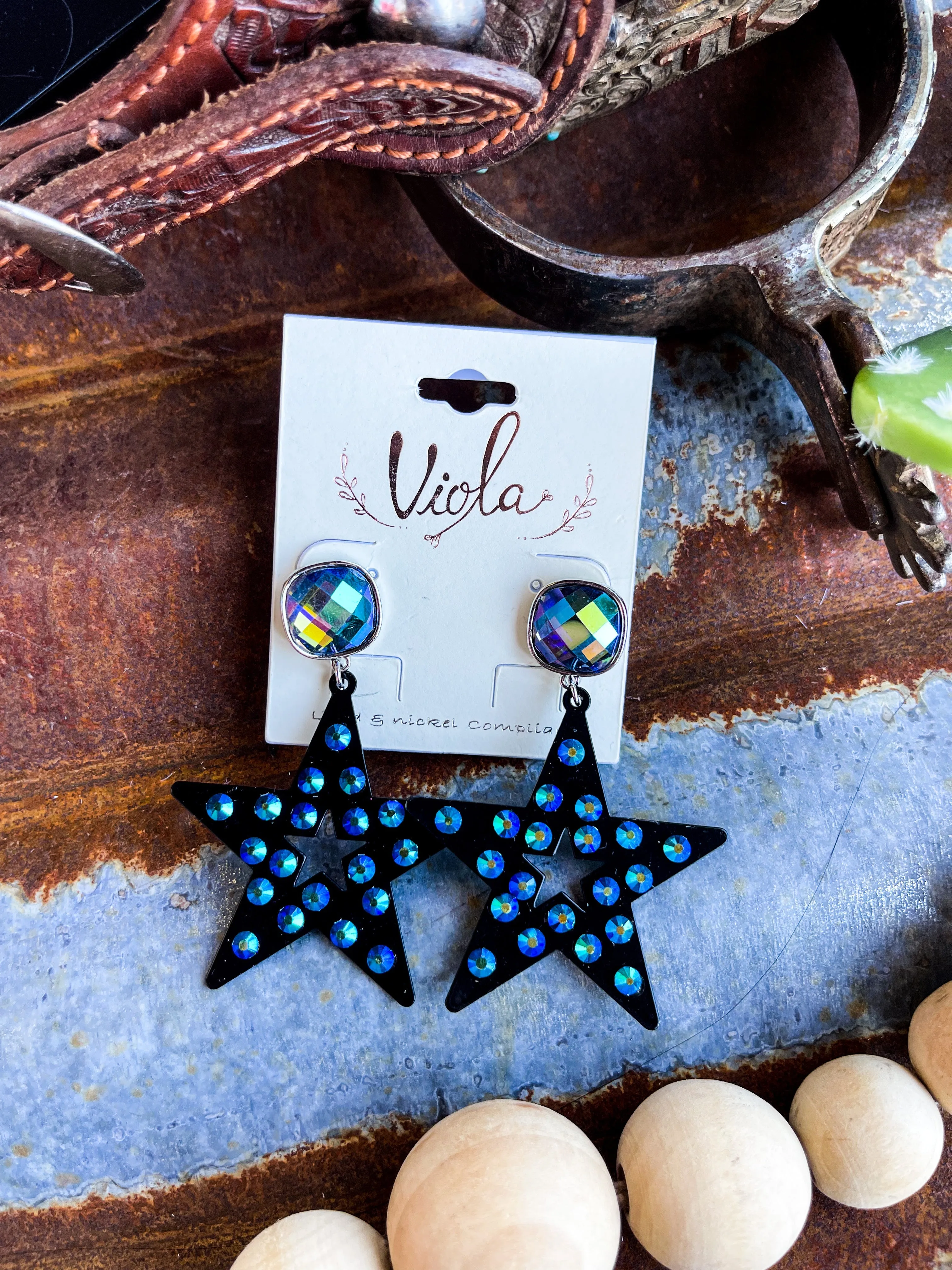 Bold Star Light Earrings