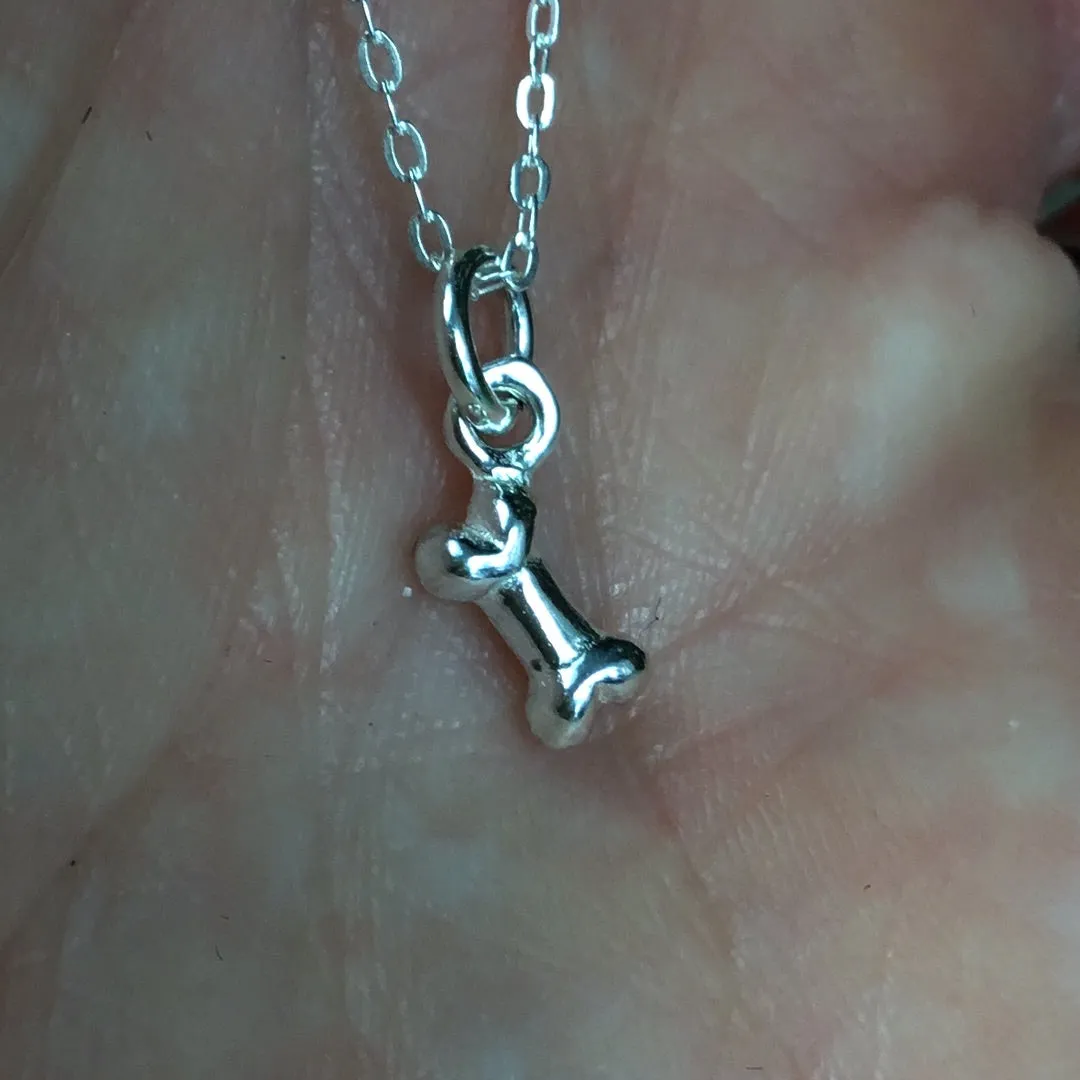 Bone dinky 925 Sterling Silver Pendant Charm