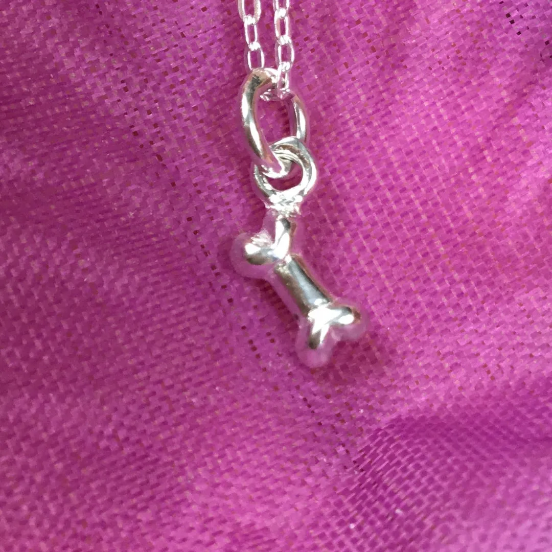 Bone dinky 925 Sterling Silver Pendant Charm