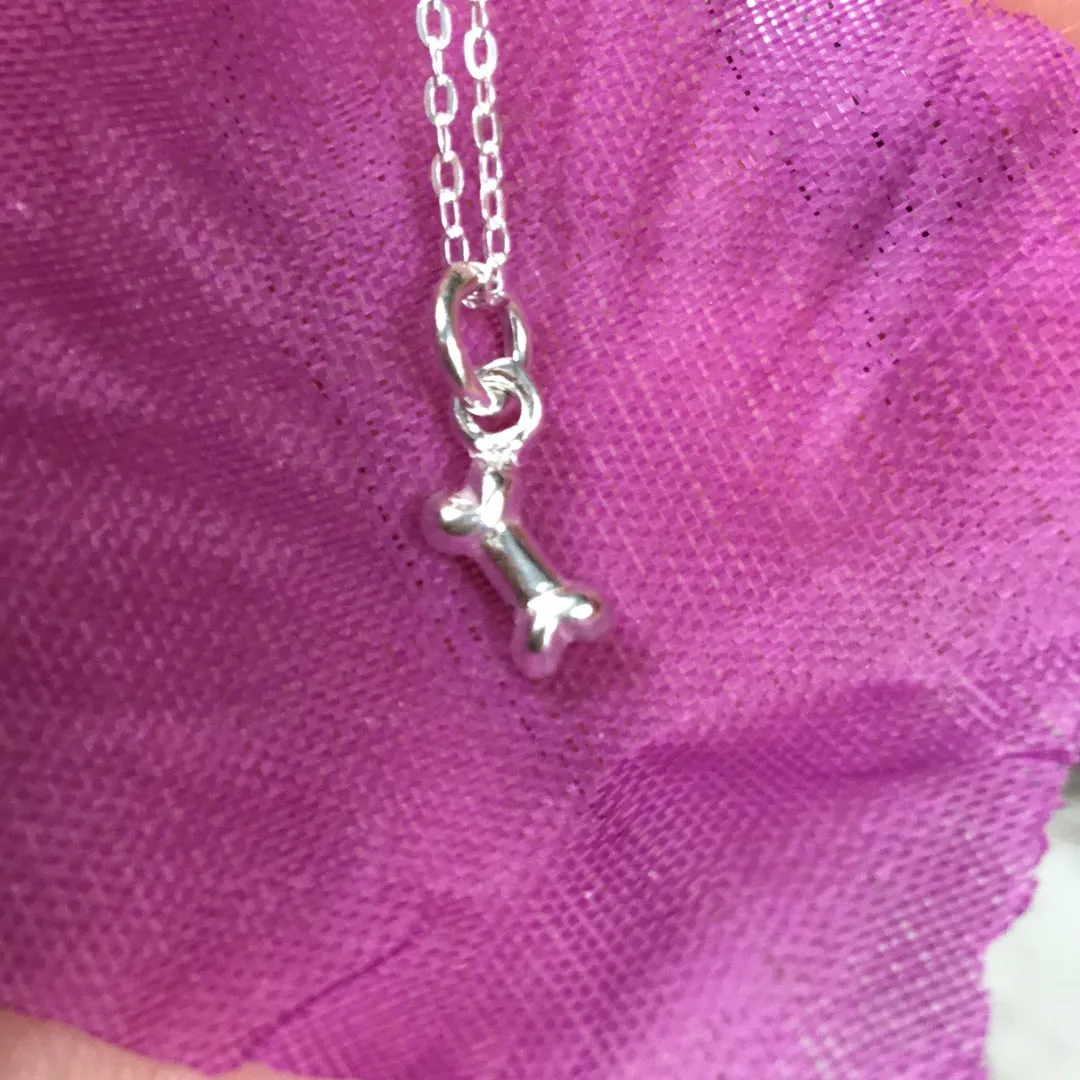 Bone dinky 925 Sterling Silver Pendant Charm