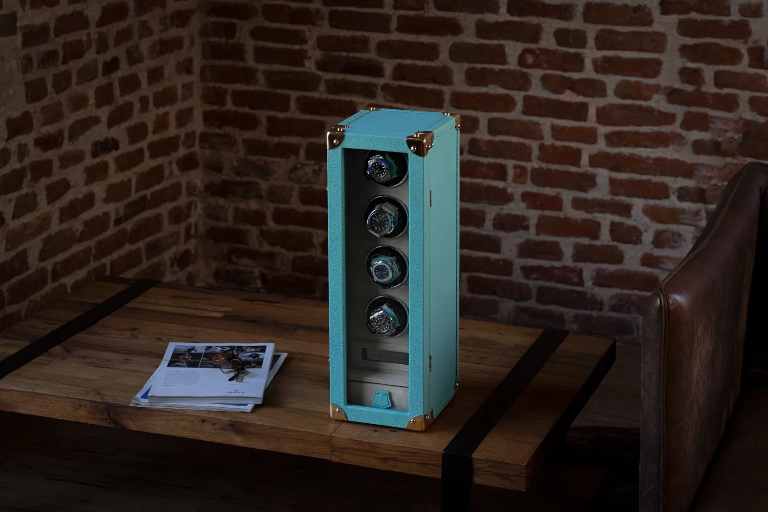 Bosphorus Watch Winder - Togo Tiffany Blue