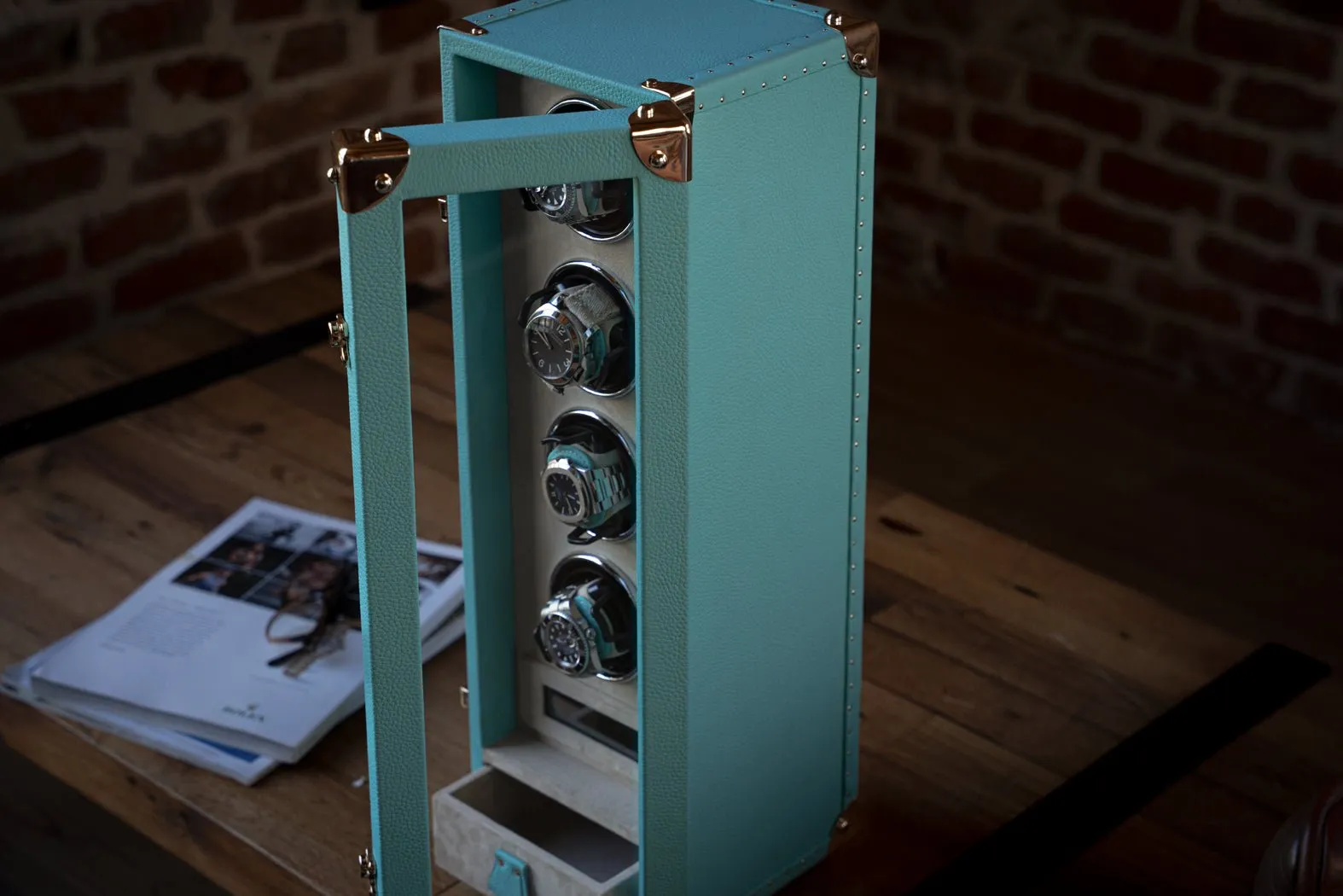 Bosphorus Watch Winder - Togo Tiffany Blue