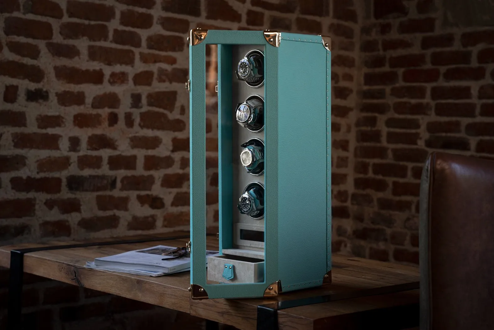 Bosphorus Watch Winder - Togo Tiffany Blue