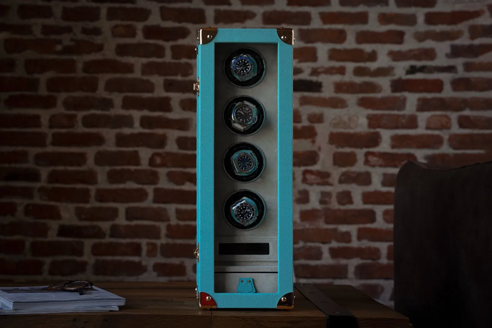 Bosphorus Watch Winder - Togo Tiffany Blue