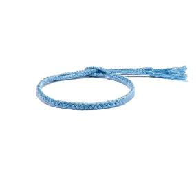 Braided Organic Cotton Bracelet - Blue