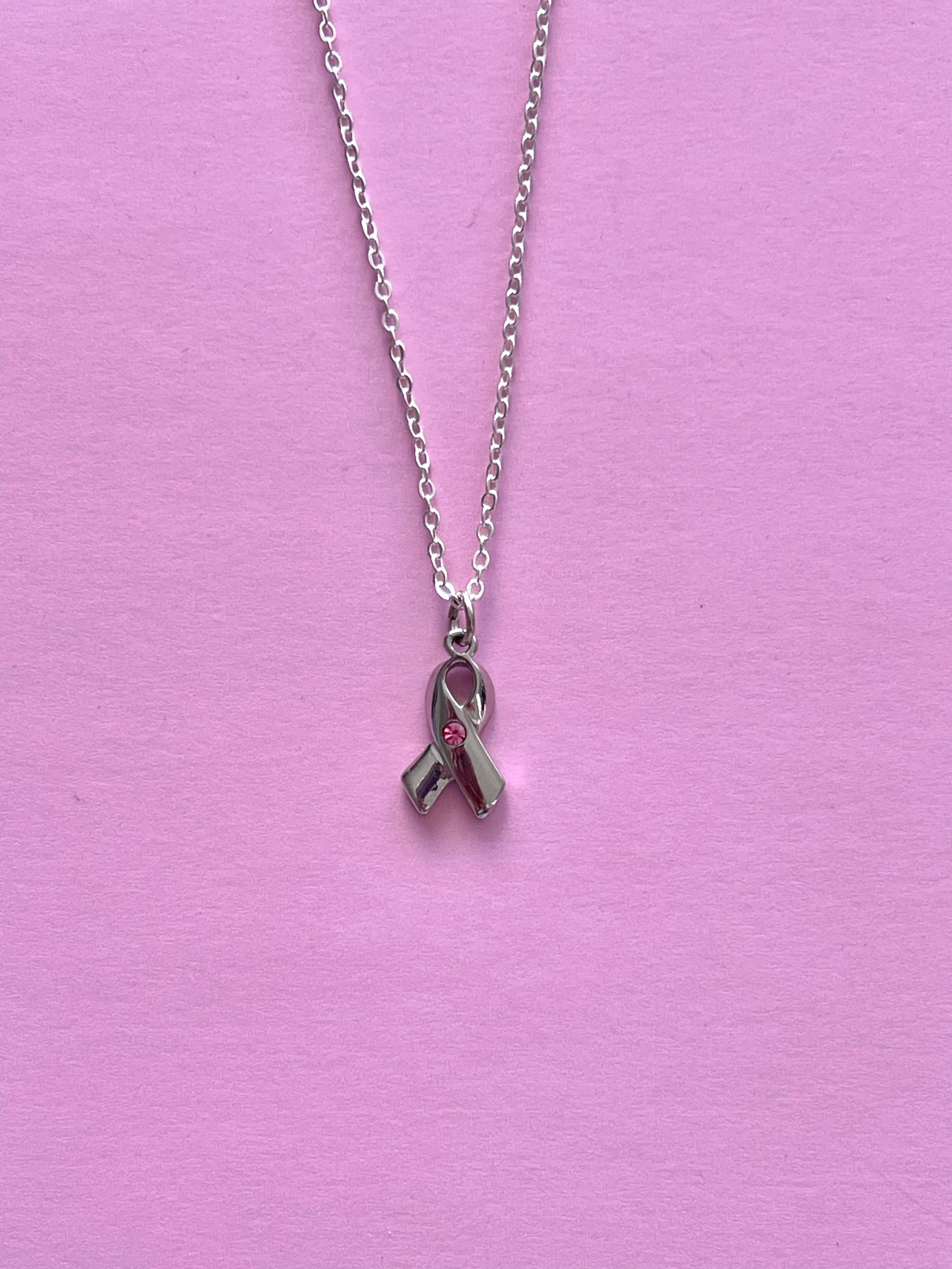 BREAST CANCER AWARENESSS NECKLACE