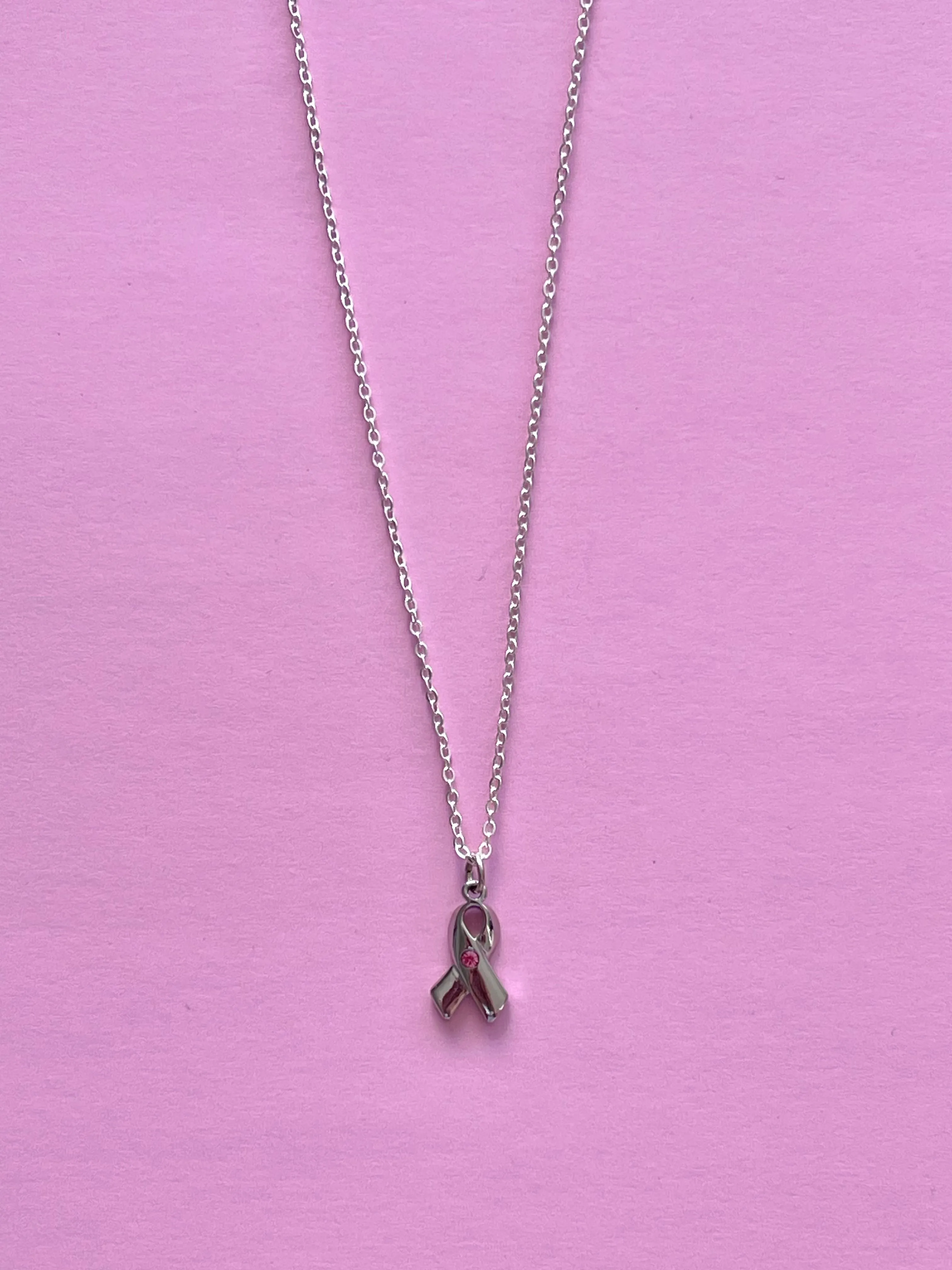 BREAST CANCER AWARENESSS NECKLACE