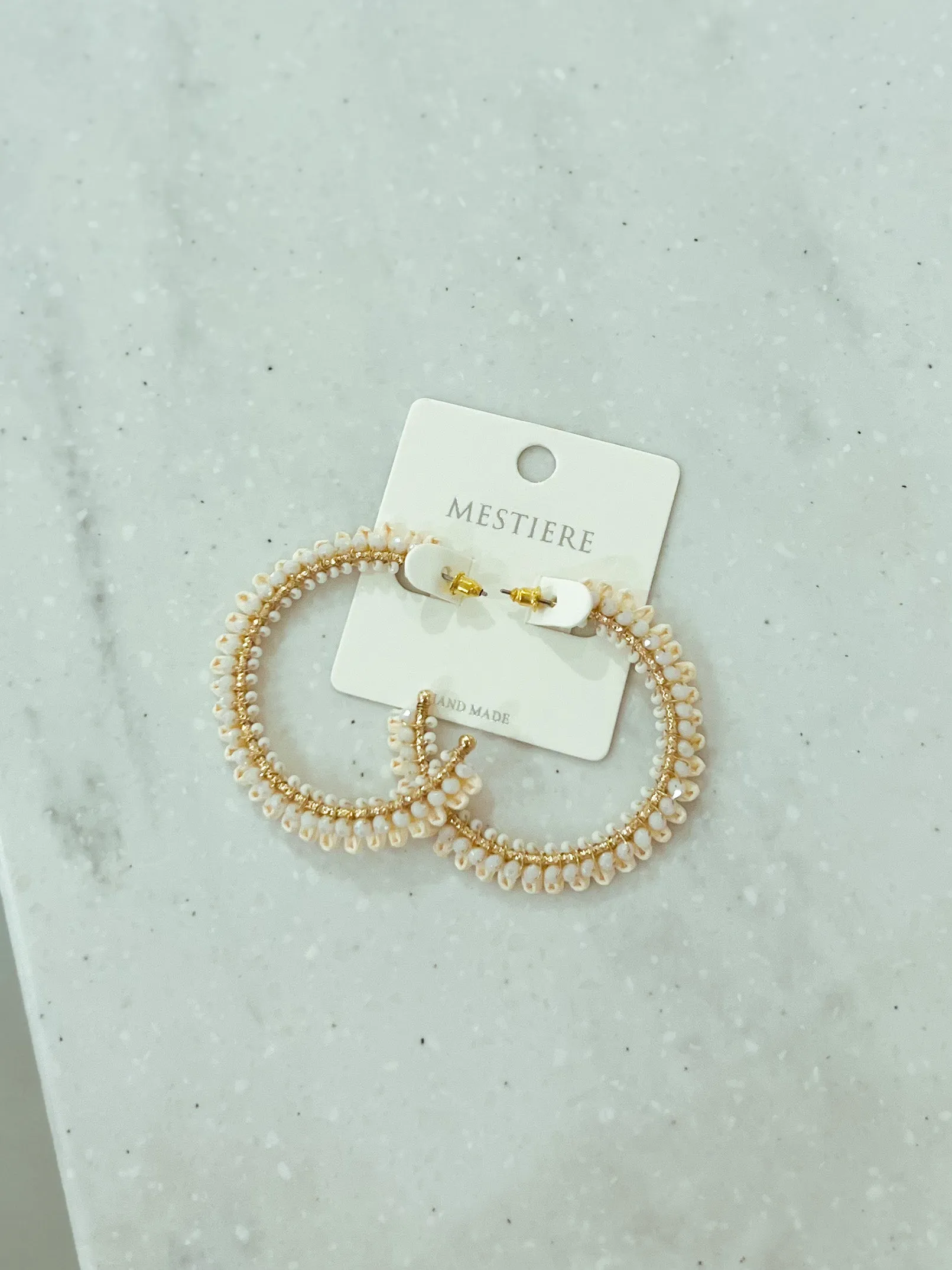 Bri Raffia Beaded Earrings