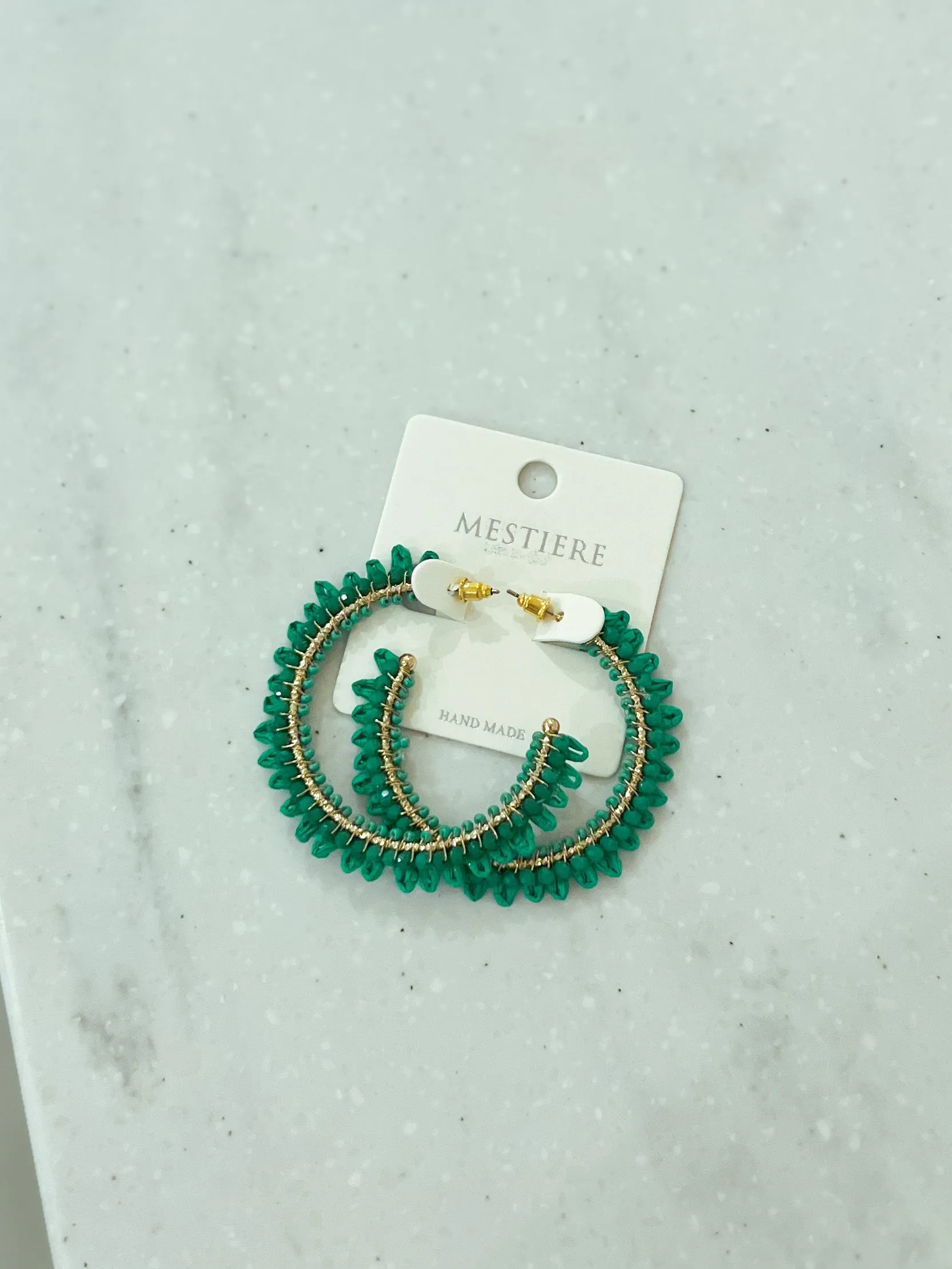 Bri Raffia Beaded Earrings