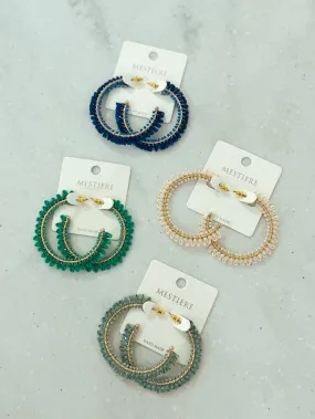 Bri Raffia Beaded Earrings