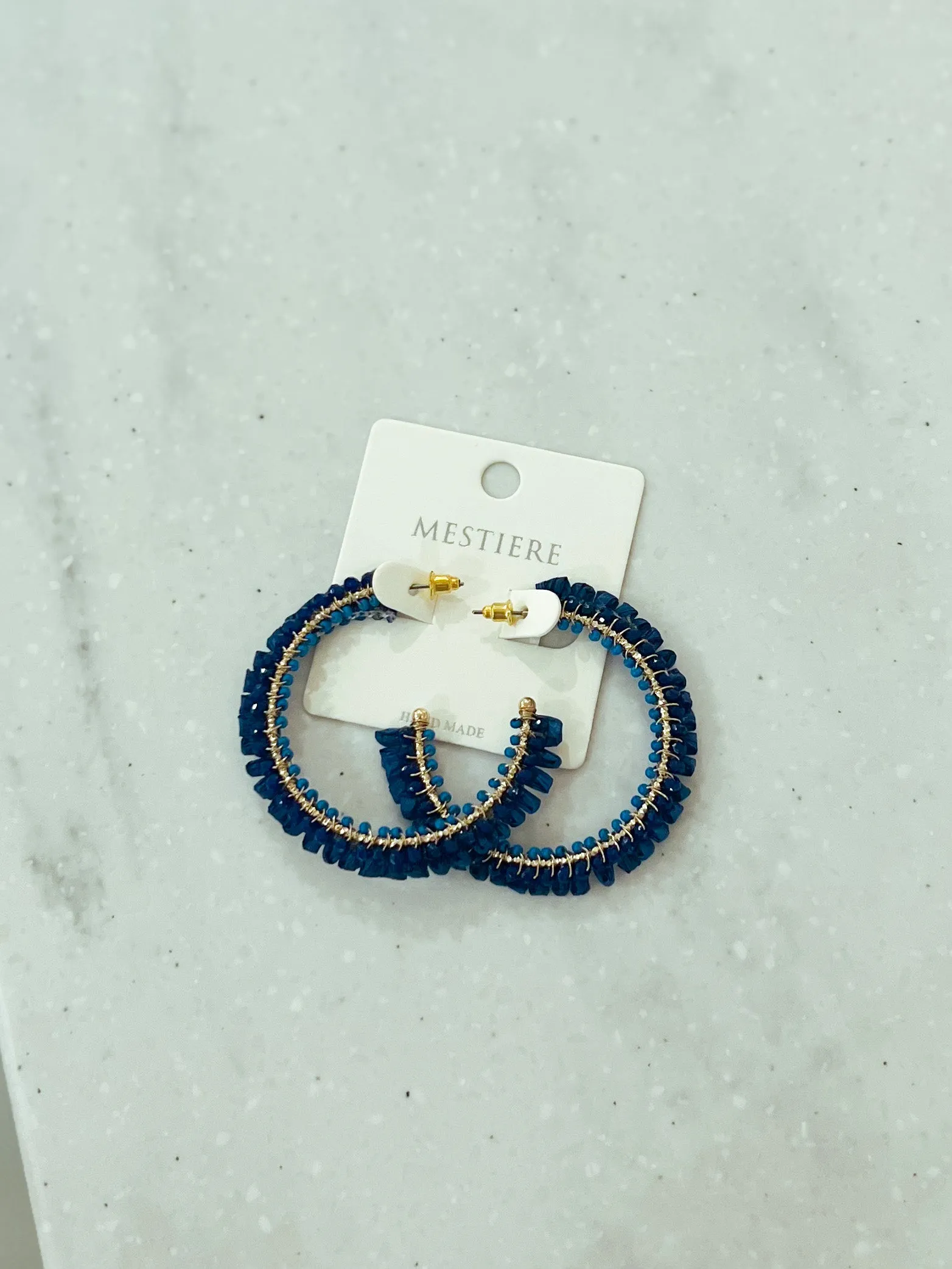 Bri Raffia Beaded Earrings
