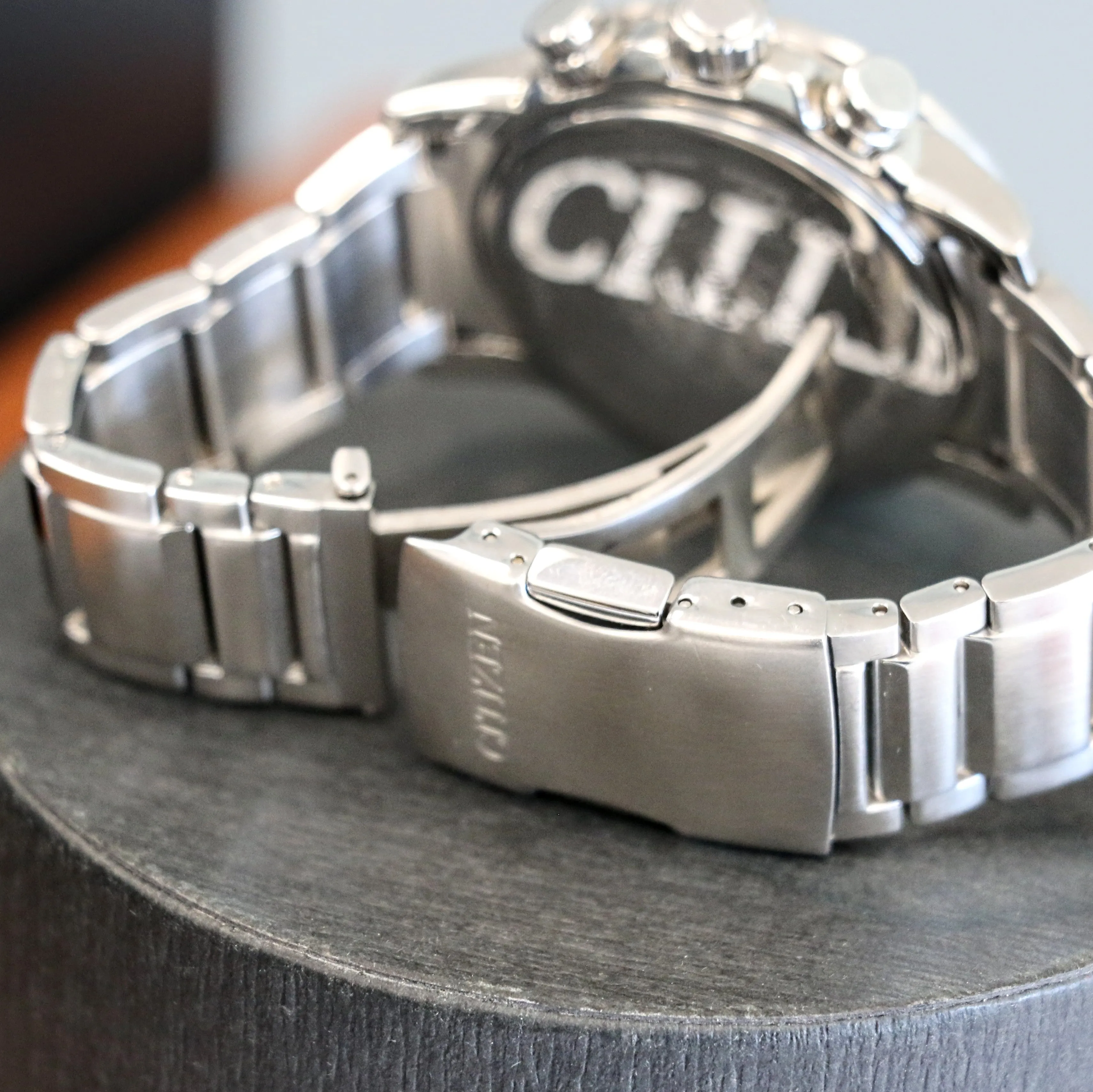 CITIZEN World Time A-T Watch Ref. AT9070-51L Eco-Drive Date Indicator Radio Controlled Wristwatch Box & Extra Links!