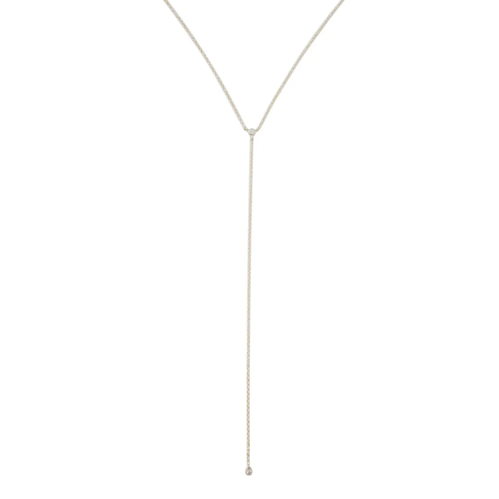 Crystal Lariat Necklace