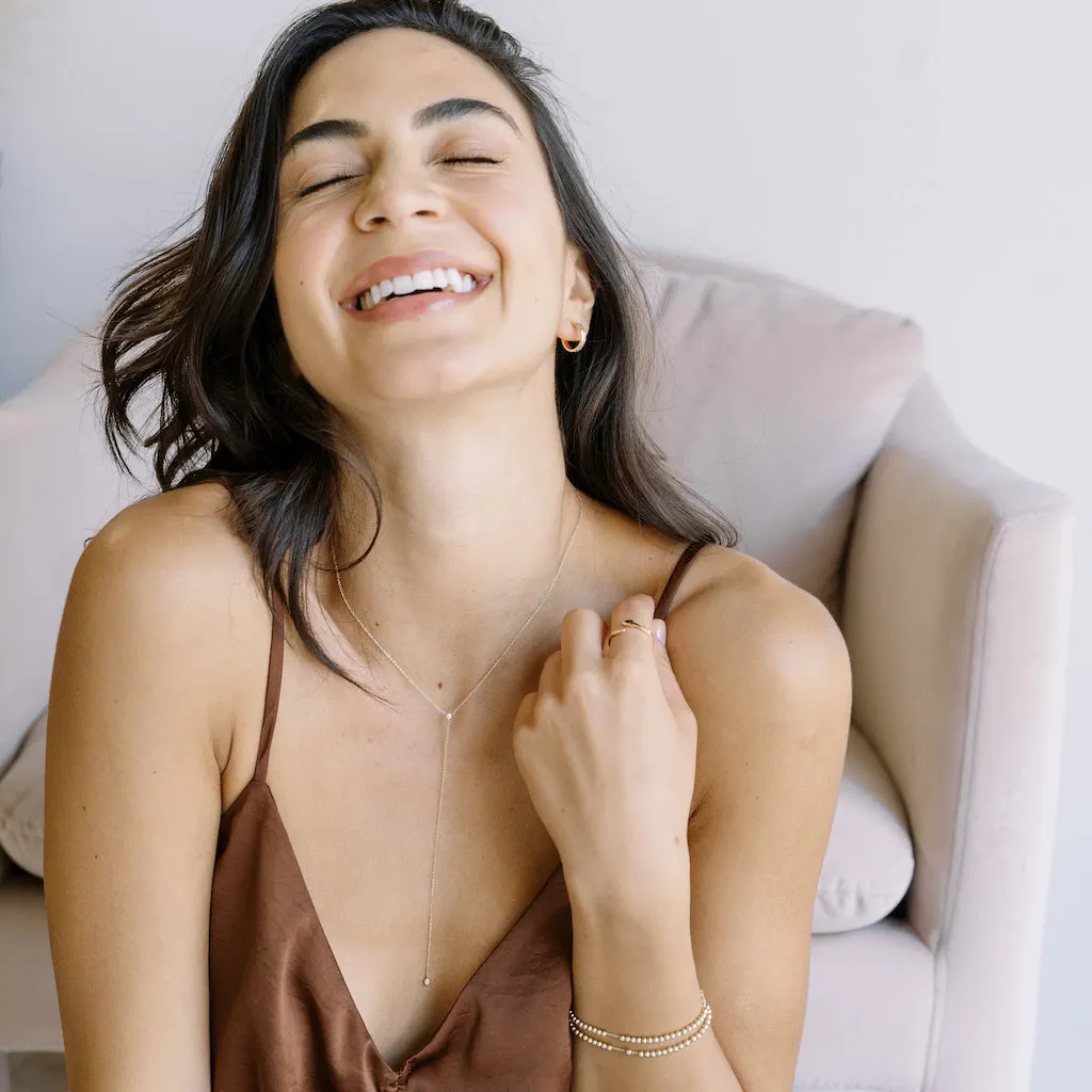 Crystal Lariat Necklace