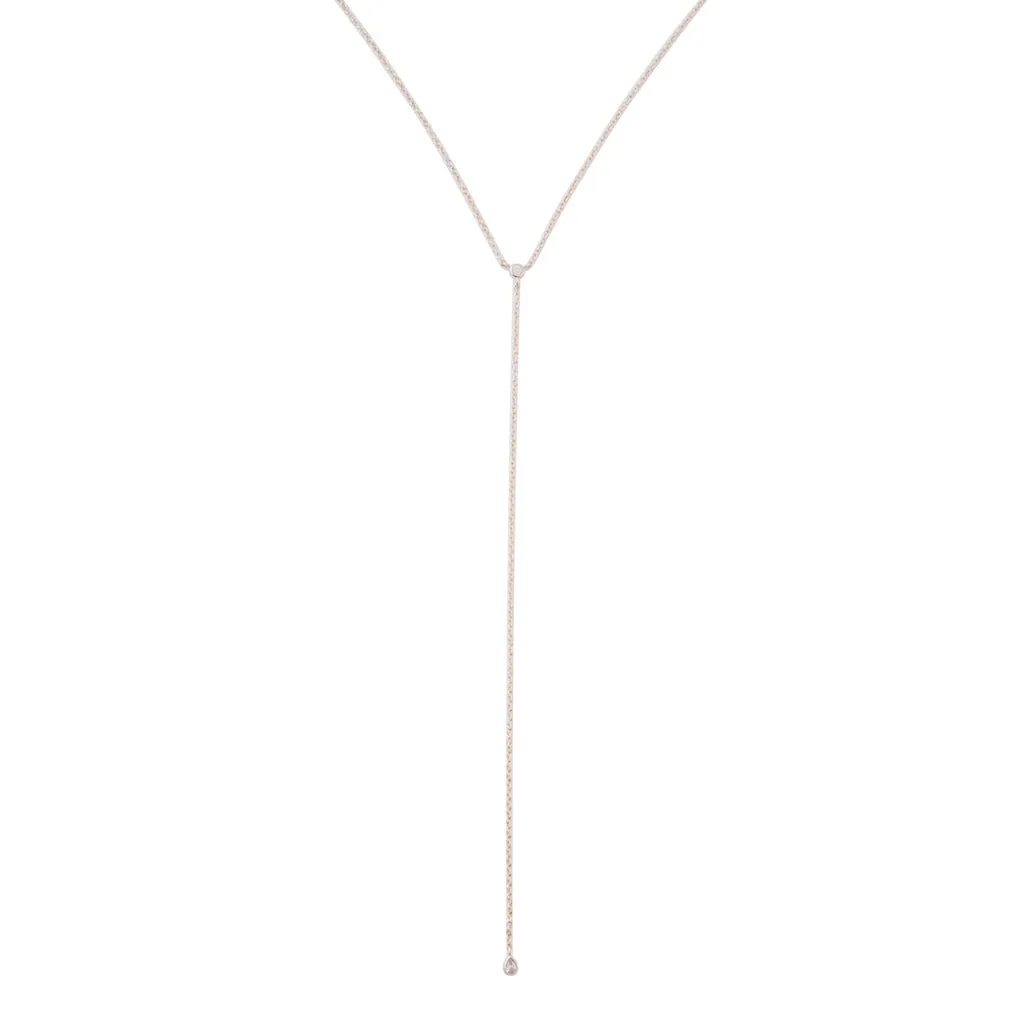 Crystal Lariat Necklace