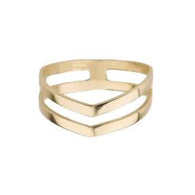 Double Arrow Ring