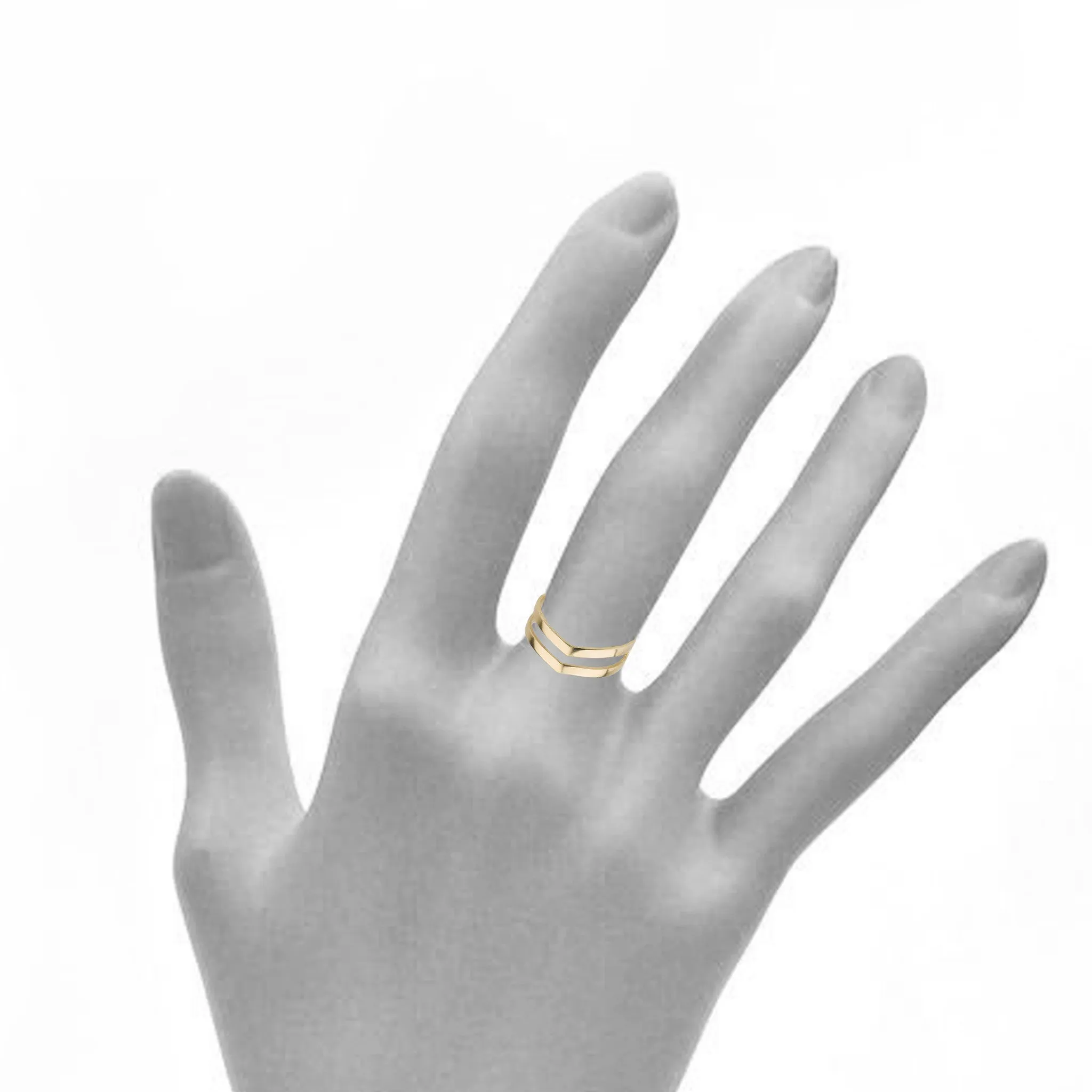 Double Arrow Ring