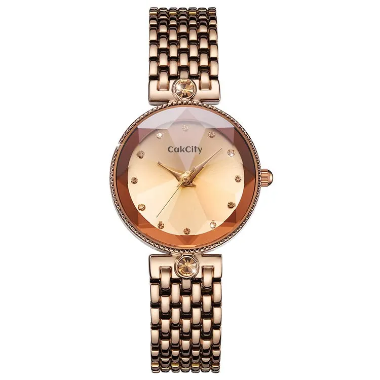 Fashion Women Elegant Glitter Crystal Wrist Watches