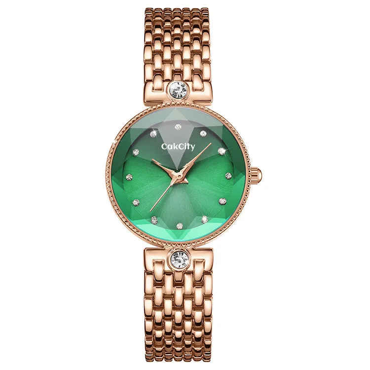 Fashion Women Elegant Glitter Crystal Wrist Watches