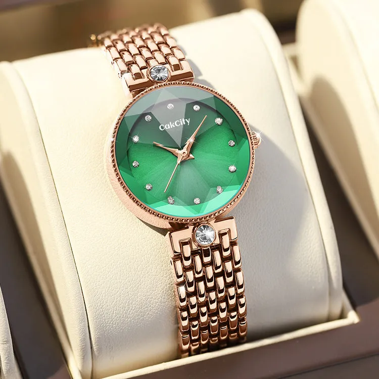 Fashion Women Elegant Glitter Crystal Wrist Watches