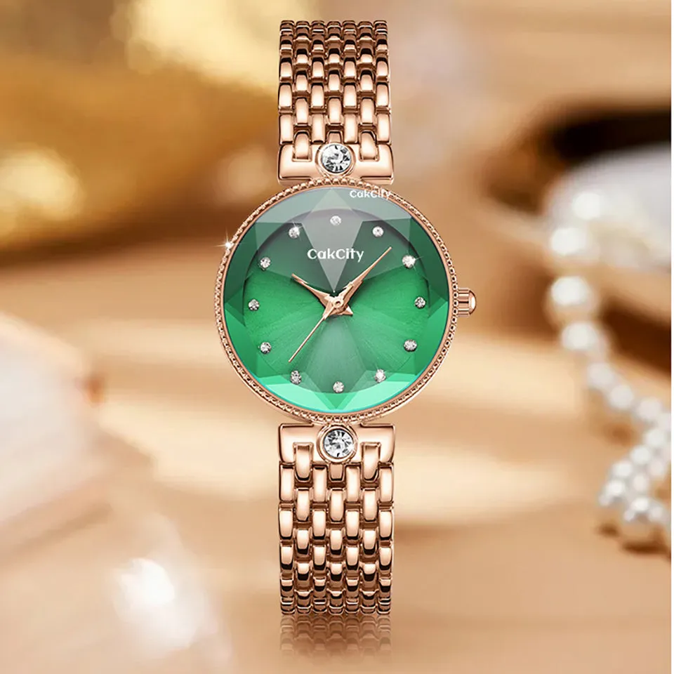 Fashion Women Elegant Glitter Crystal Wrist Watches