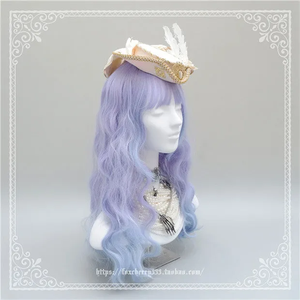 Fox Cherry-Lolita  Palace Retro Gorgeous Feather Top Hat