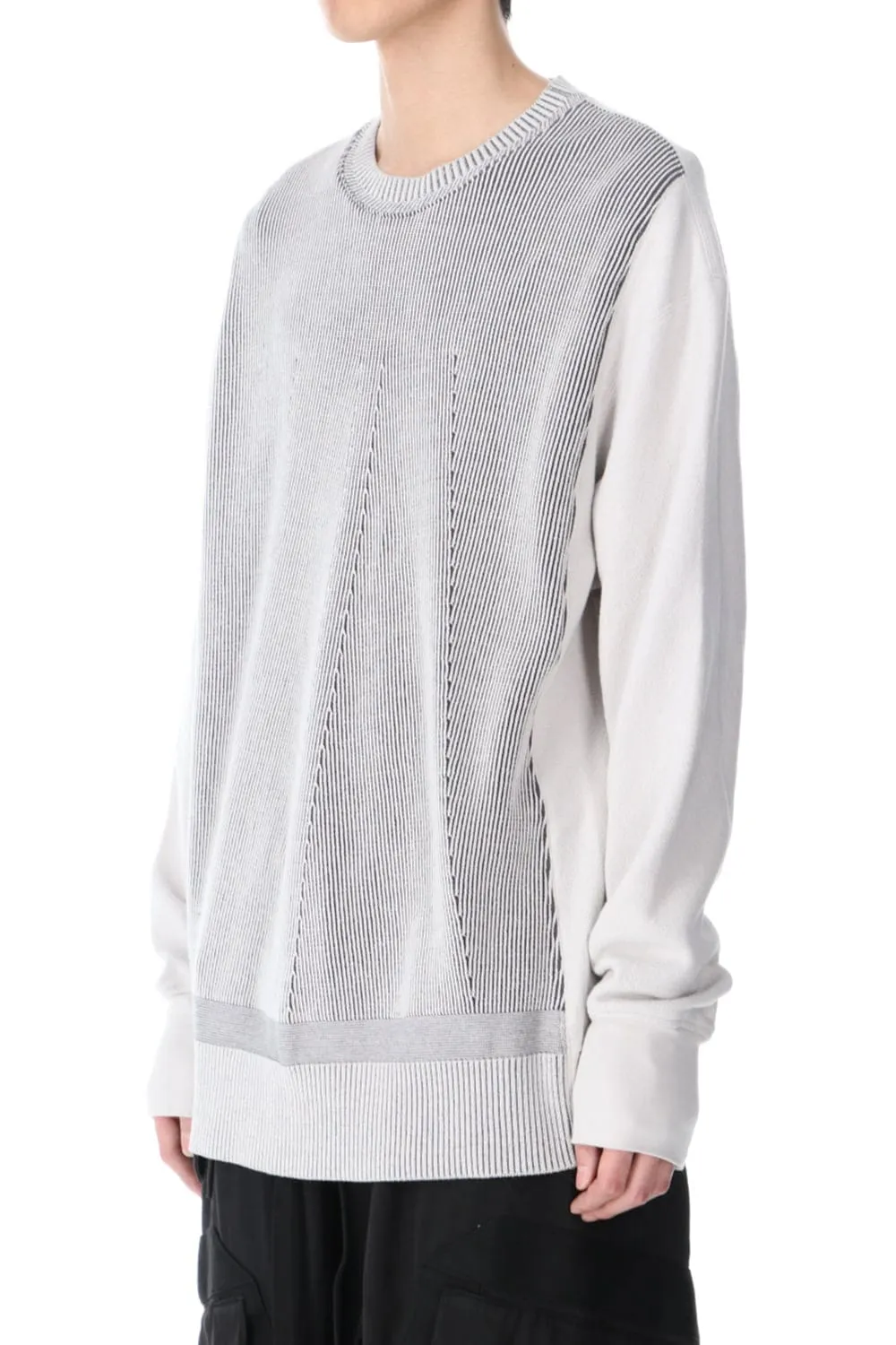 Front Knit Sweatshirt Plaster